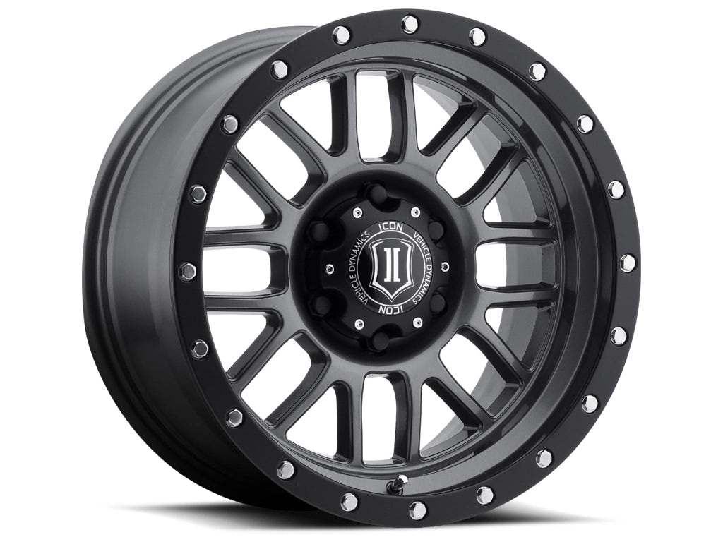 ICON Alloys Alpha, Titanium, 17 x 8.5 / 6 x 135, 6mm Offset, 5" BS